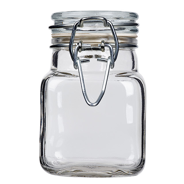 Glasskrukke med lokk Clas Ohlson